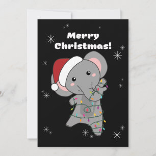 Elefant Weihnachten Schnee Winter Tiere Elefanten