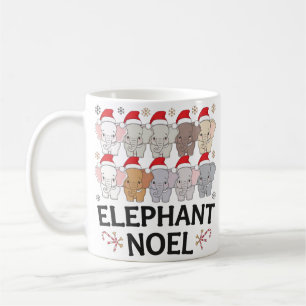 Elefant Weihnachten Tasse: Feierlicher Feiertagsja Kaffeetasse
