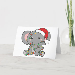 Elefant Weihnachten Wintertiere Elefanten Feiertag