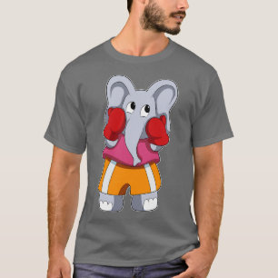 Elefant wie Boxer mit Boxhandschuhen T-Shirt