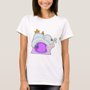 Elefant Yoga Fitness Gymnastik T-Shirt