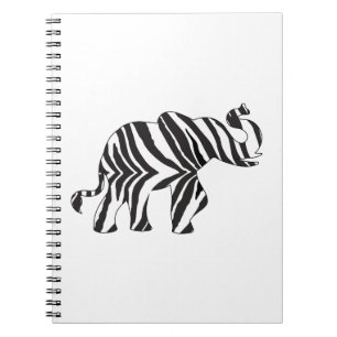 Elefant-Zebra (1) Notizblock