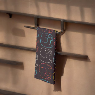 Elefant Zeichnend Geschirrtuch