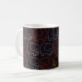 Elefant Zeichnend Kaffeetasse (Vorderseite Links)