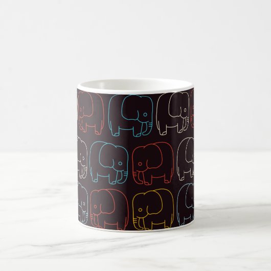 Elefant Zeichnend Kaffeetasse (Mittel)