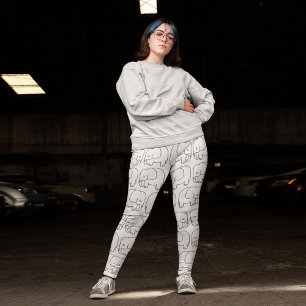 Elefant Zeichnend Leggings