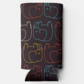 Elefant Zeichnend Selters Dosenkühler (Rückseite)