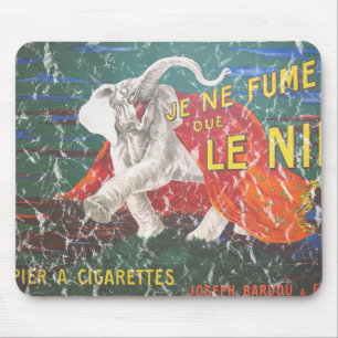 Elefant Zigaretten-1900 - abgenutzt Mousepad