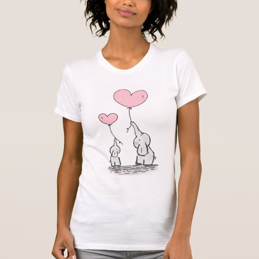 Elefant zwei T-Shirt (Vorderseite)