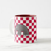 Elefant Zweifarbige Tasse (Vorderseite Links)