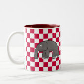 Elefant Zweifarbige Tasse (Links)