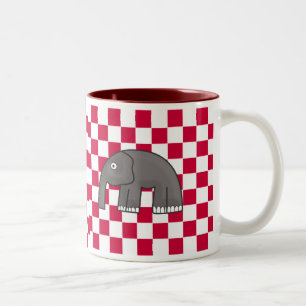 Elefant Zweifarbige Tasse
