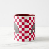 Elefant Zweifarbige Tasse (Mittel)