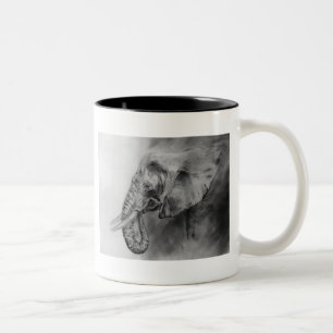 Elefant Zweifarbige Tasse