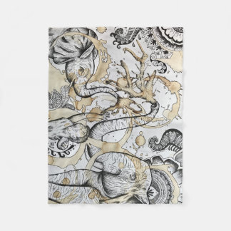 Elefantdecke Fleecedecke