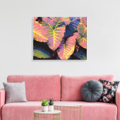 Elefante Blätter in tropischen Teichen Leinwanddruck (Insitu (Wohnzimmer))