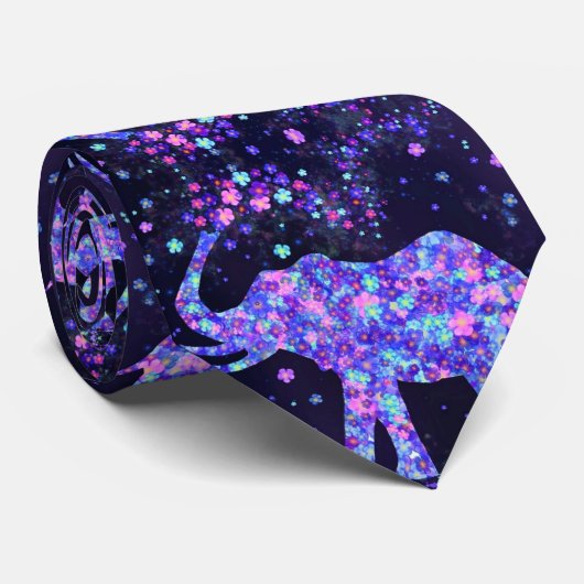 Elefante Blume - Bild hinzufügen / Text / Name Krawatte (Gerollt)