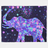Elefante Blume - Spring Joy - Fleecedecke (Vorderseite (Horizontal))