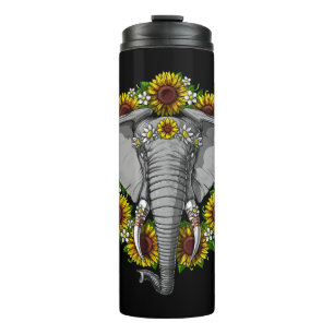 Elefante Sonnenblumen Thermosbecher