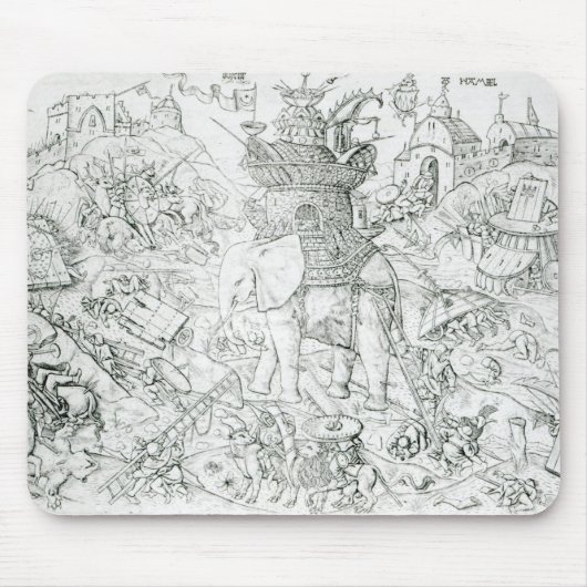 Elefanten am Krieg Mousepad (Vorne)