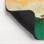 Elefanten auf den Flugzeug Afrikas Mousepad (Ecke)