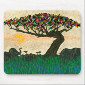 Elefanten auf den Flugzeug Afrikas Mousepad (Vorne)