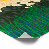 Elefanten auf den Flugzeug Afrikas Poster (Ecke)