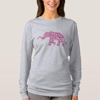 Elefanten aus kleinen rosa Herzen T-Shirt