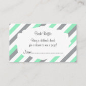 Elefanten aus weißem, grünem und grauem Streifen b Begleitkarte (Rückseite)