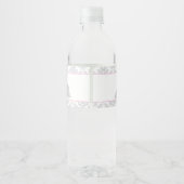 Elefanten Baby Duwer Flasche Etikett Mädchen Pink (Rückseite)