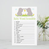 Elefanten Baby-Wort-Scramble-Spiel (Stehend Vorderseite)