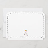 Elefanten Babydusche per Mail | Twins Einladung (Rückseite)