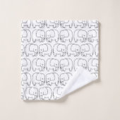 Elefanten Badhandtuch Set (Waschlappen)