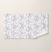 Elefanten Badhandtuch Set (Handtuch)