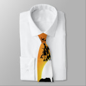 Elefanten bei Sonnenuntergang Krawatte (Gebunden)