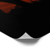 Elefanten bei Sunset Poster (Ecke)