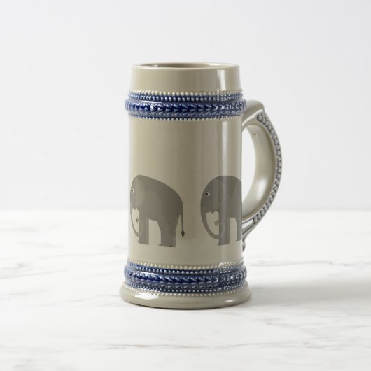 Elefanten Bierglas (VorderseiteRechts)