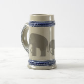 Elefanten Bierglas (Vorderseite Links)