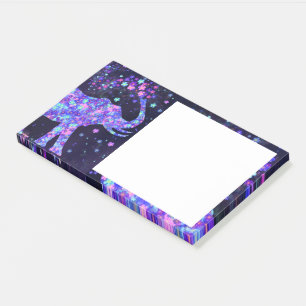 Elefanten Blume Frühlingskunst Post-it Klebezettel