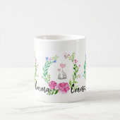 Elefanten Blumen-Tasse Kaffeetasse (Mittel)