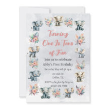 Elefanten & Boho Jungle-Blume zum Geburtstag von G