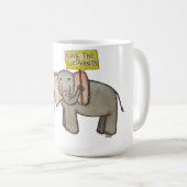 Elefanten brauchen unsere Hilfe Kaffeetasse (VorderseiteRechts)