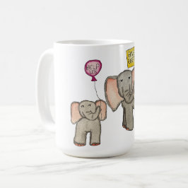 Elefanten brauchen unsere Hilfe Kaffeetasse