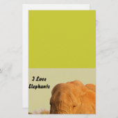 Elefanten Briefpapier (Vorne/Hinten)