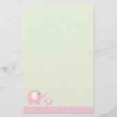 Elefanten Briefpapier (Vorderseite)