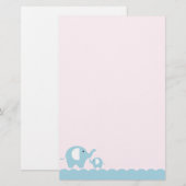 Elefanten Briefpapier (Vorne/Hinten)