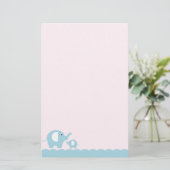 Elefanten Briefpapier (Stehend Vorderseite)