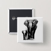 Elefanten Button (Vorne & Hinten)