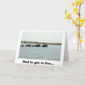 Elefanten Crossing Chobe River Karte (Gelbe Blume)