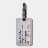 Elefanten der afrikanischen Morgendämmerung - Gepä Gepäckanhänger (Rückseite vertikal)